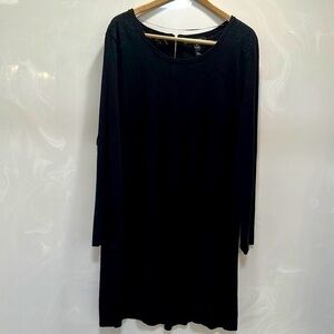 Style & Co Black Sweater Dress with Lace Back